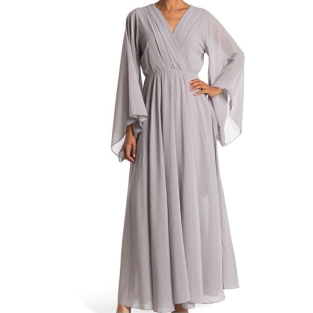 Meghan LA NWT Sunset Bell Sleeve Maxi Dress color Size Small